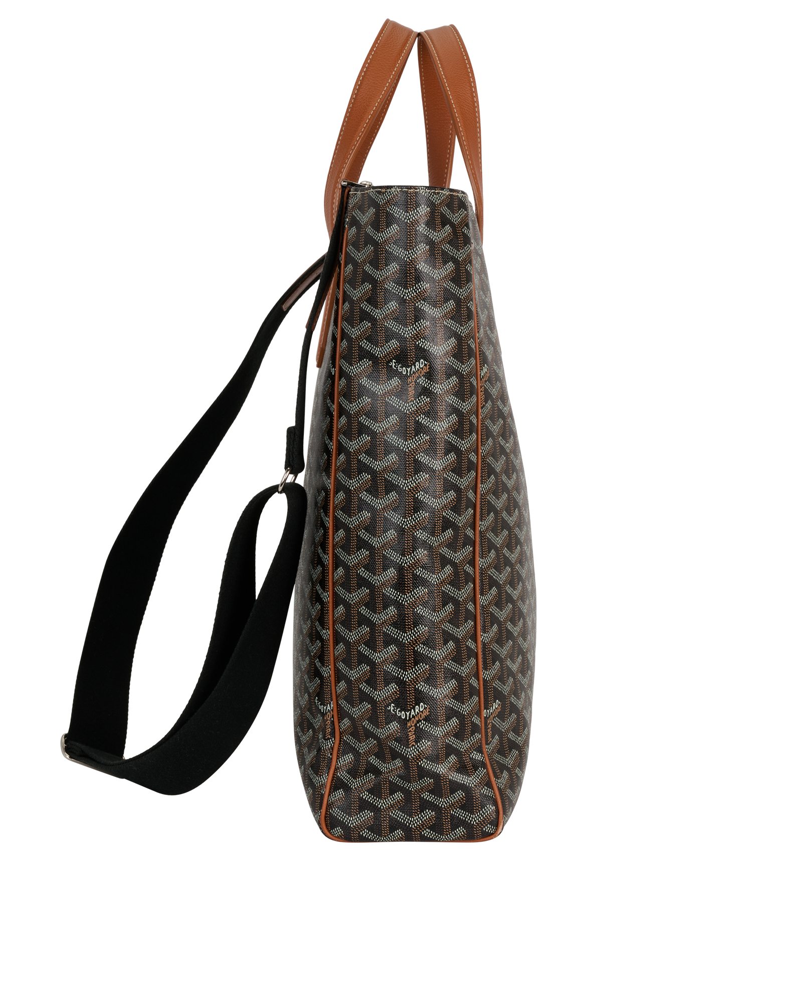 Voltaire Tote, &pound;2,100, Handbags, Black, Canvas, Side view